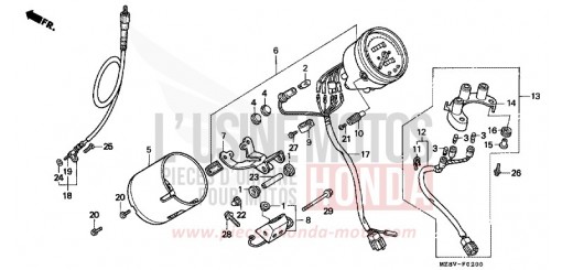 COMPTEUR VT600CX de 1999